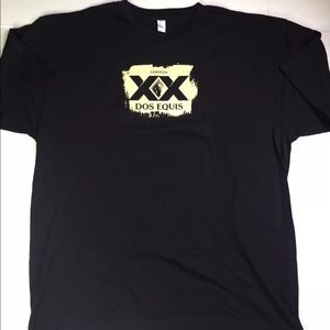 Dos Equis Cerveza Beer Black T-Shirt Mens XL